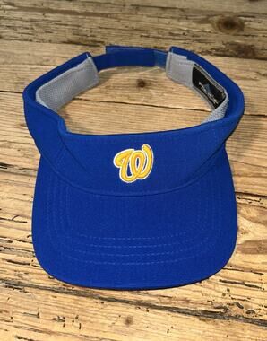 Pacific Headwear Unisex Cotton Visor Royal Blue EUC